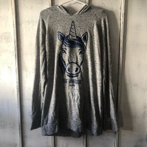 Girls size 10 Justice lightweight hoodie.